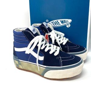 VANS Sk8-Hi Stacked LUx Navy Canvas Women's